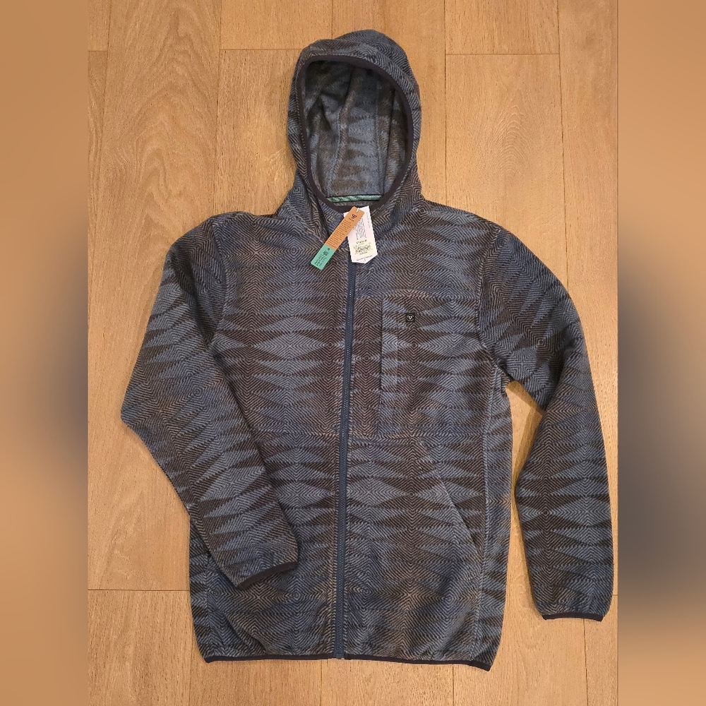 VISSLA Eco-zy Polar Zip Up Hoodie Sz M